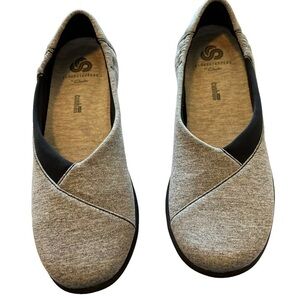 Women's Clarks Cloudsteppers Sillian Jetay Sand Perf Textile
